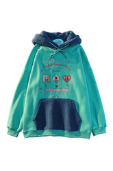 Sweat à capuche vintage aux couleurs pastel d'automne